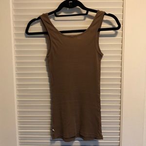 James Perse Tops - Brown ribbed tank James Perse Tops - Brown ribbed tank